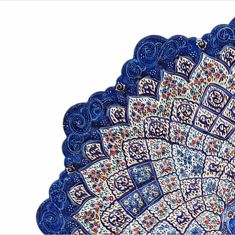 Alternative view of Persian Enamel Decorative Plate - 20 cm - Floral Garden