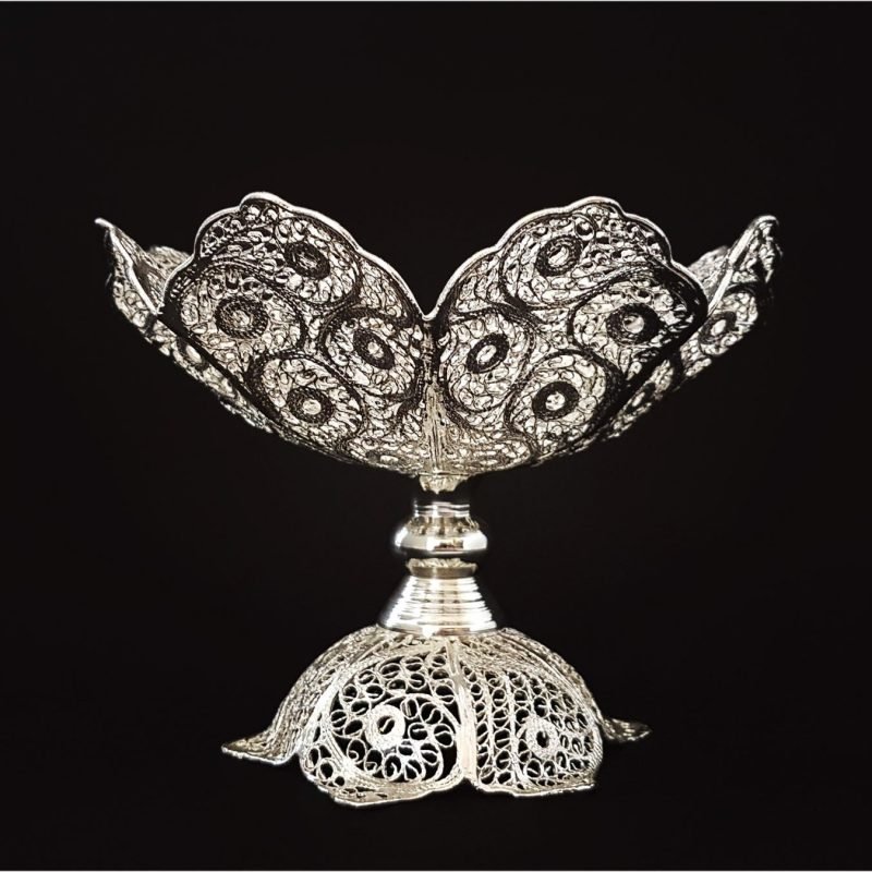 Alternative view of Persian Filigree Sweet Dish - 15 cm - Sky Pattern