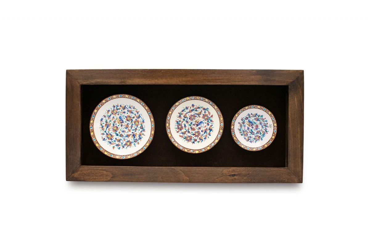 Persian Enamel Decorative Plate