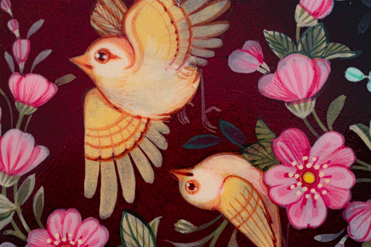Persian Miniature Painting - Nightingales