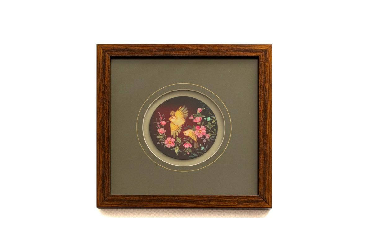 Persian Miniature Painting - Nightingales