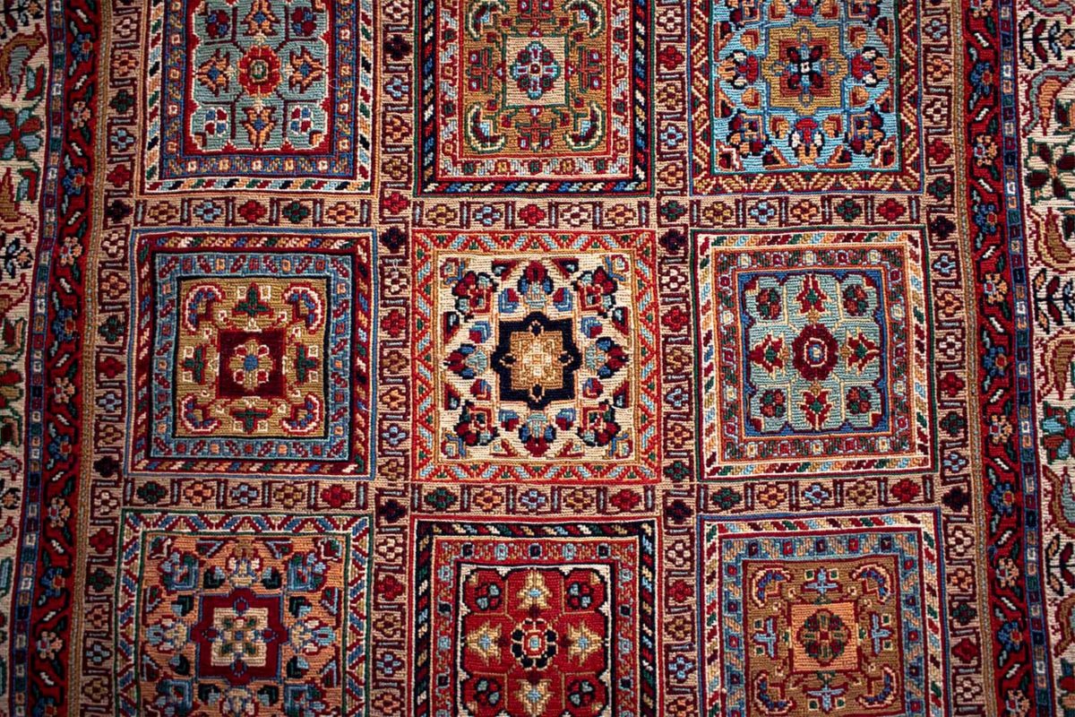 Persian Rug Geometric Pattern
