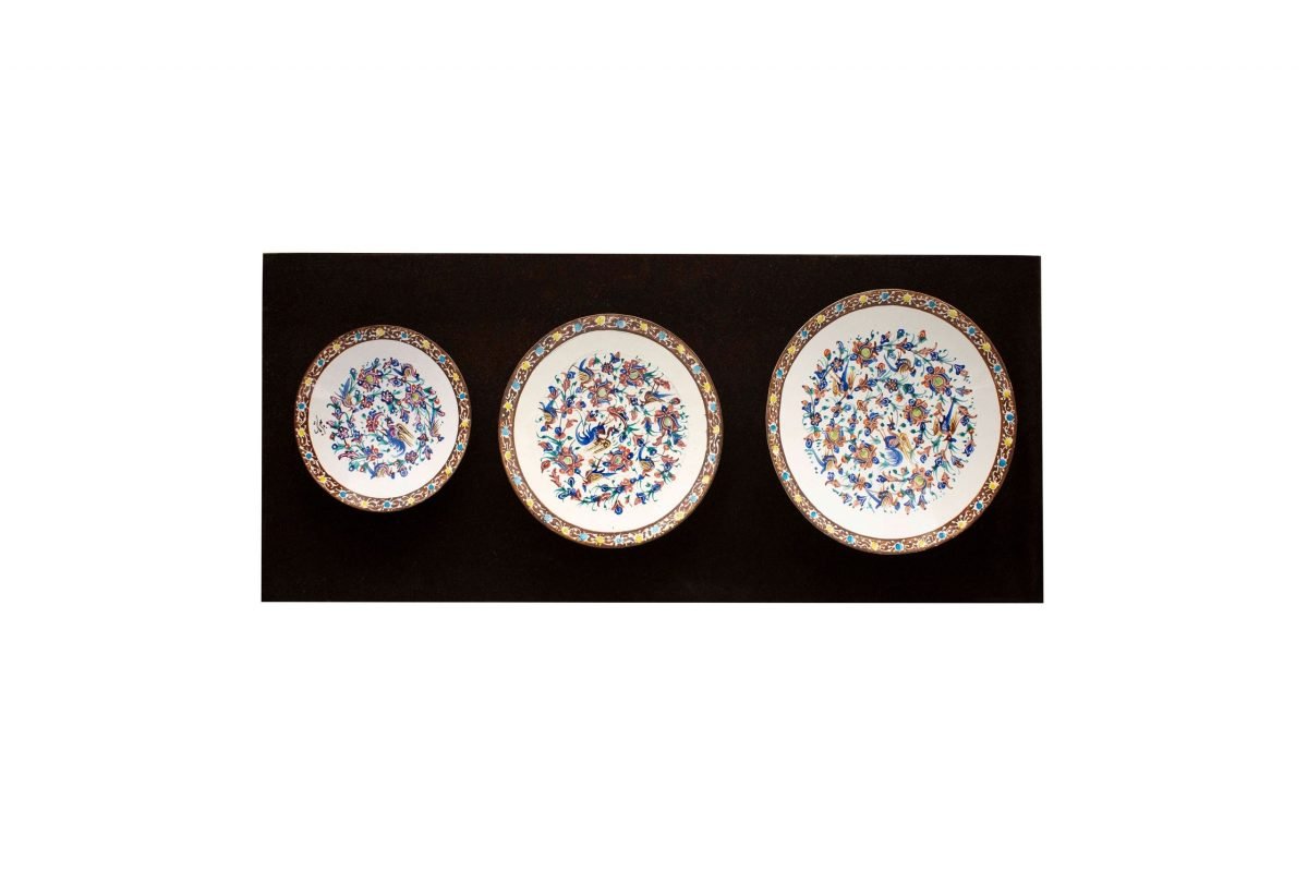 Persian Enamel Decorative Plate