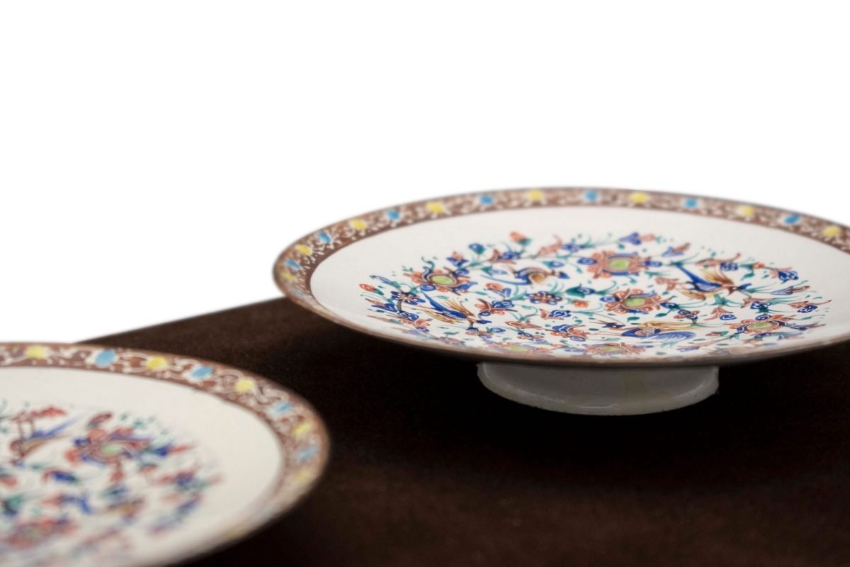 Persian Enamel Decorative Plate