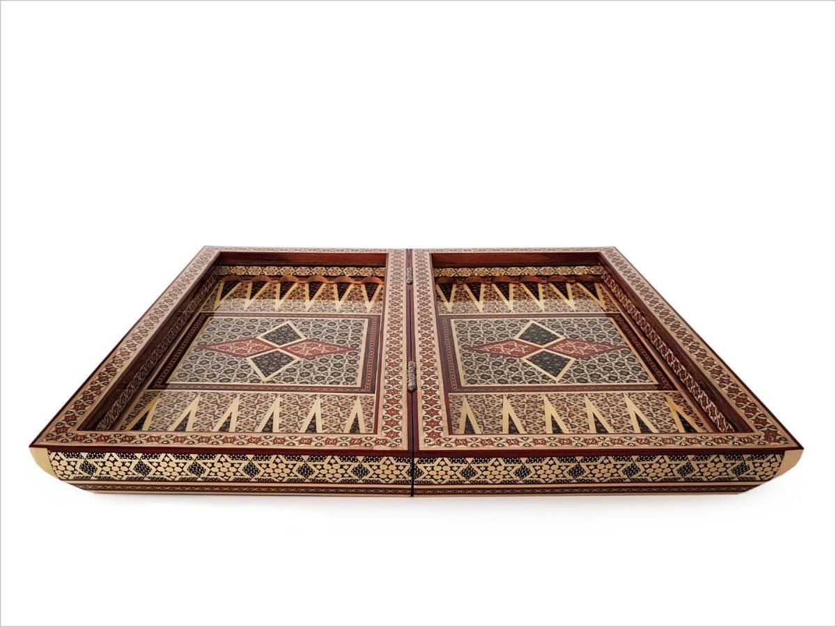 Persian Marquetry Backgammon / Chess Board - Geometric - Image 3