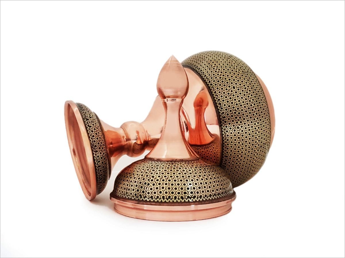 Persian Marquetry Candy Jar - Large - Image 4