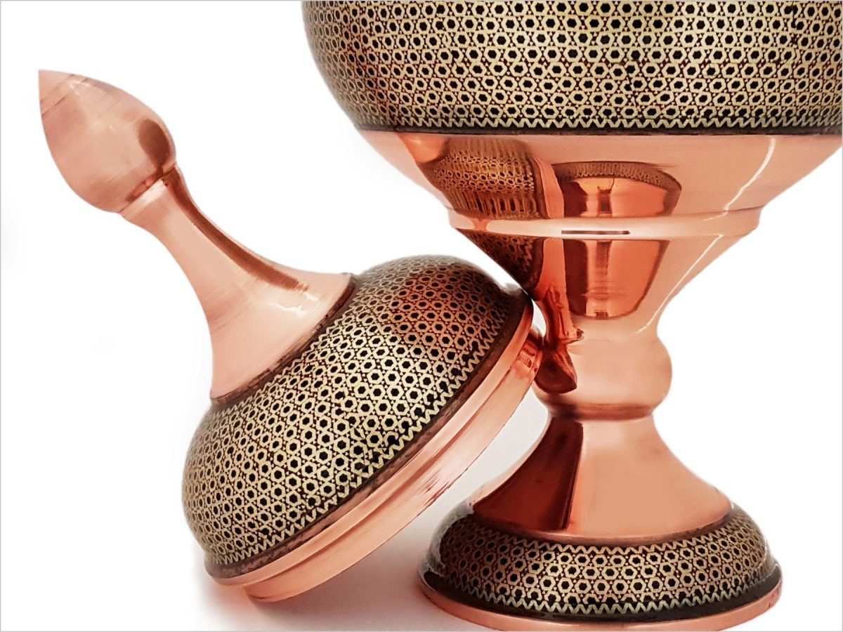 Persian Marquetry Candy Jar - Large - Image 5