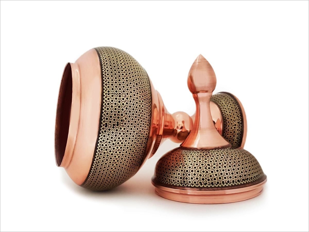 Persian Marquetry Candy Jar - Large - Image 3