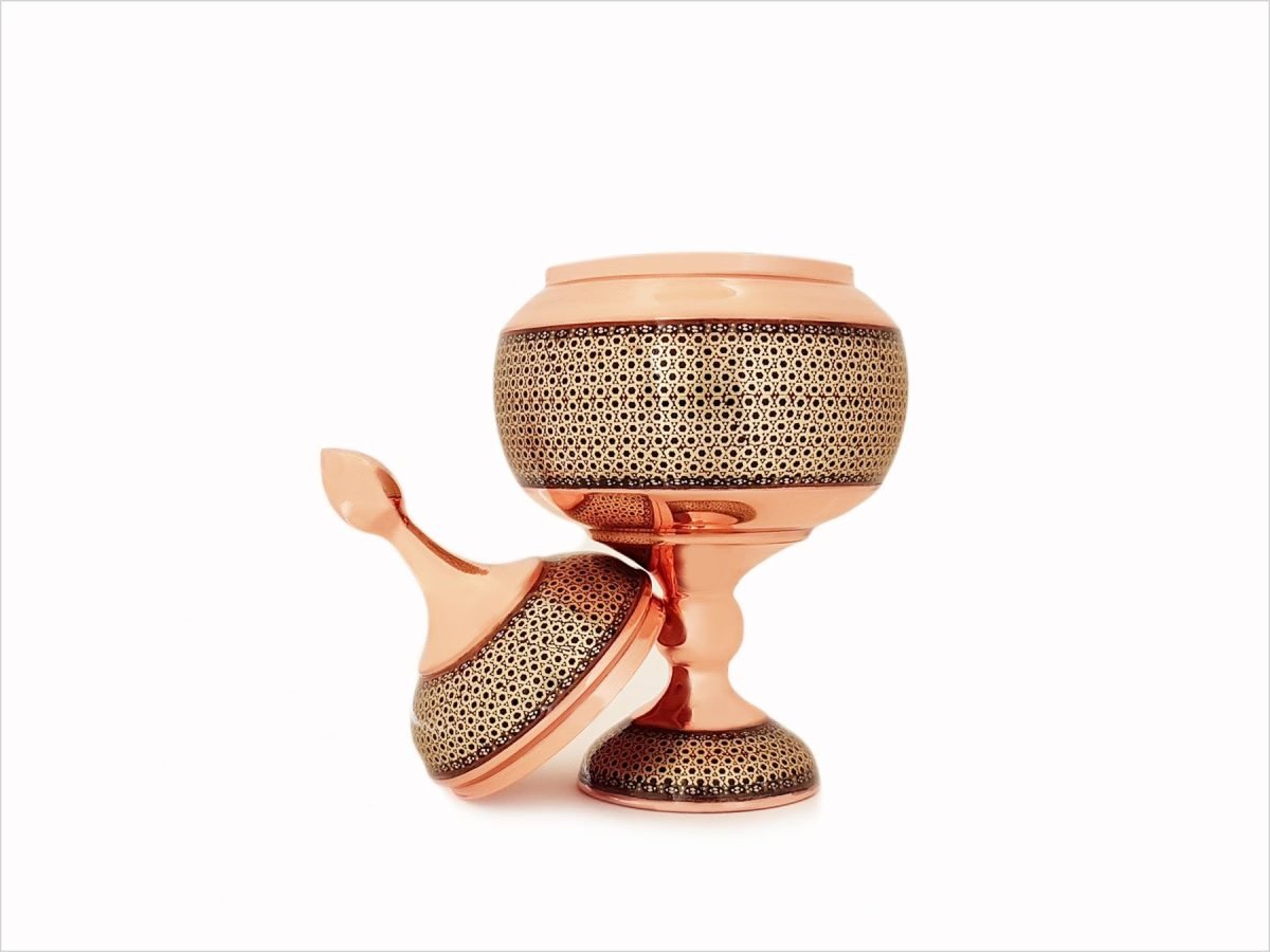 Persian Marquetry Candy Jar - Medium - Image 5