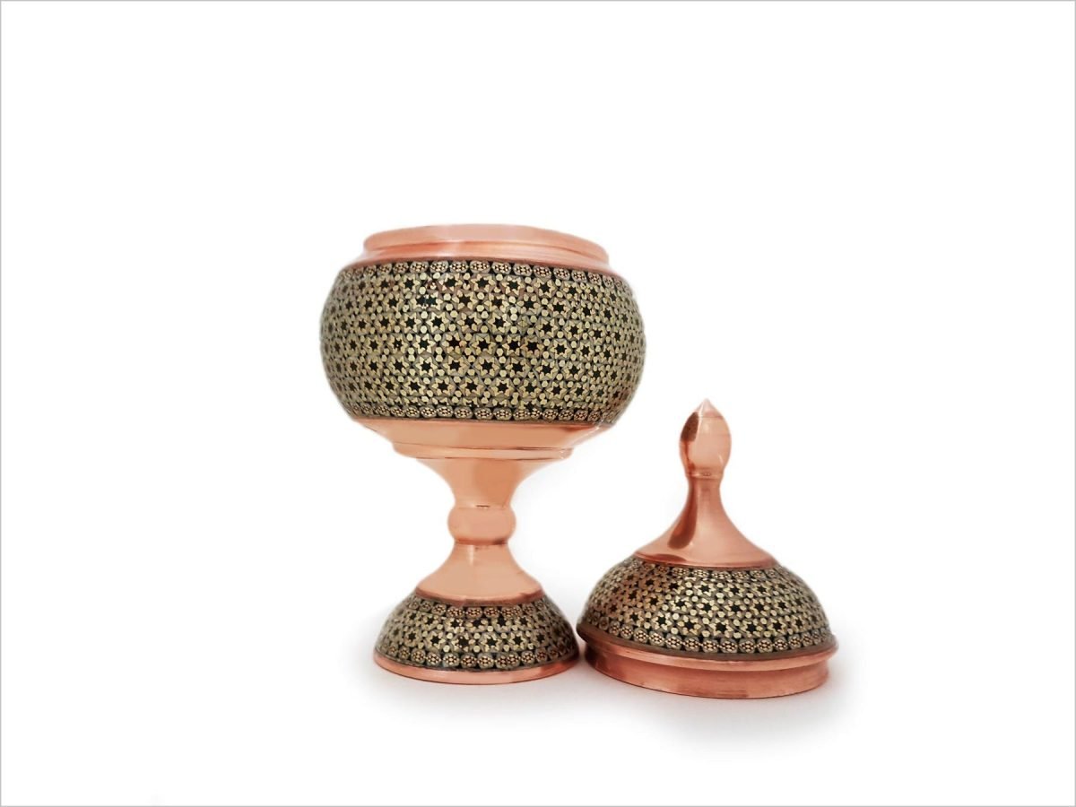 Persian Marquetry Candy Jar - Small - Image 5