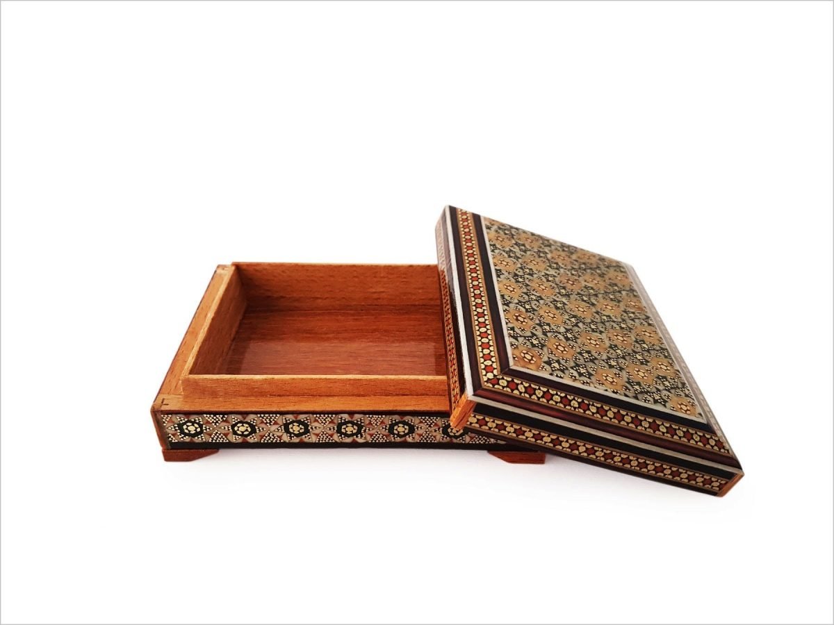 Persian Marquetry ( Khatam ) Deck Of Cards Box - Image 4