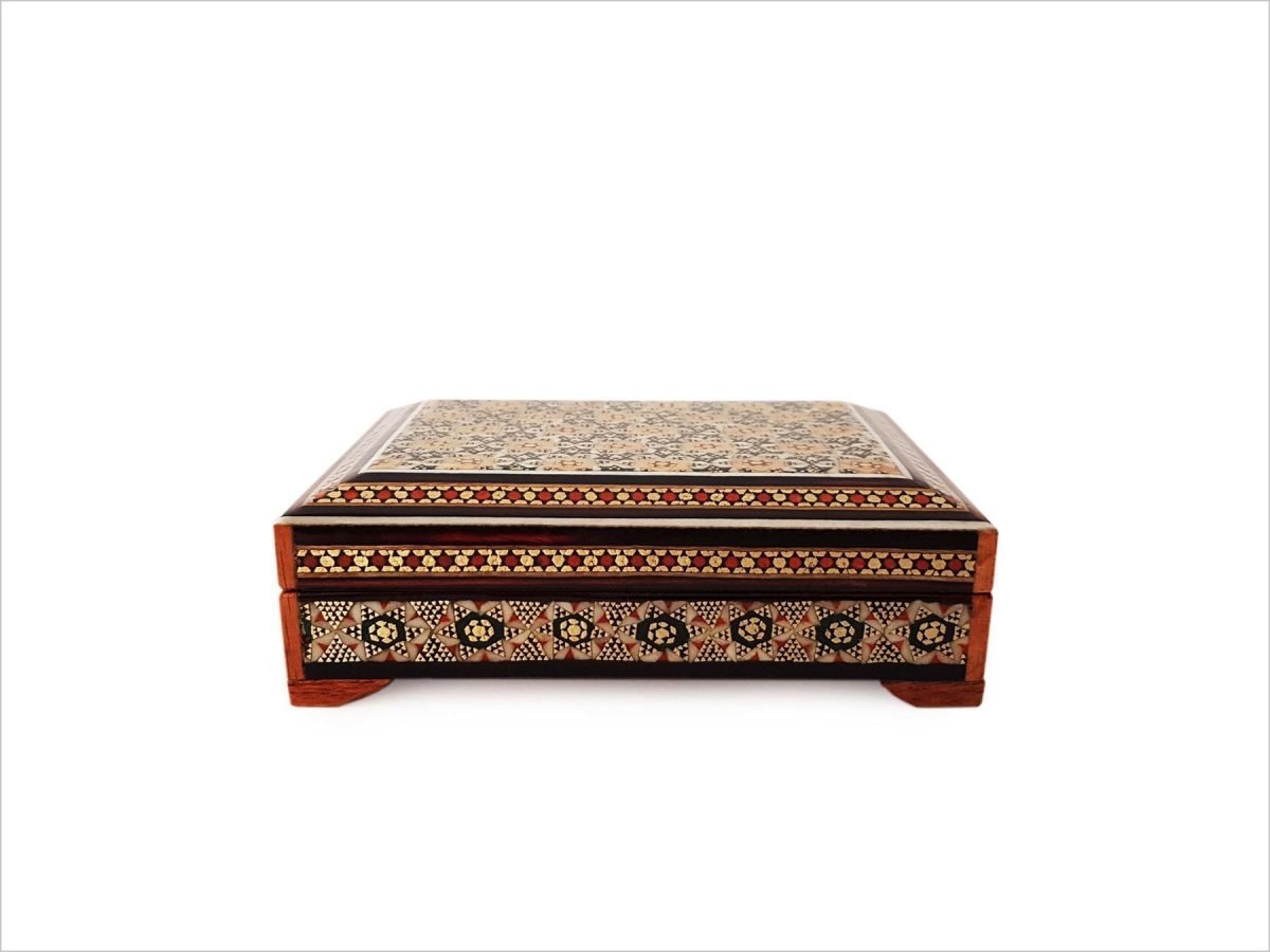 Persian Marquetry ( Khatam ) Deck Of Cards Box - Image 2