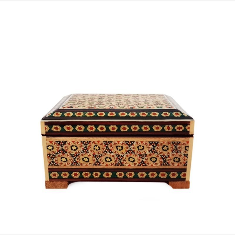 Alternative view of Persian Marquetry ( Khatam ) Jewellery Box - Square