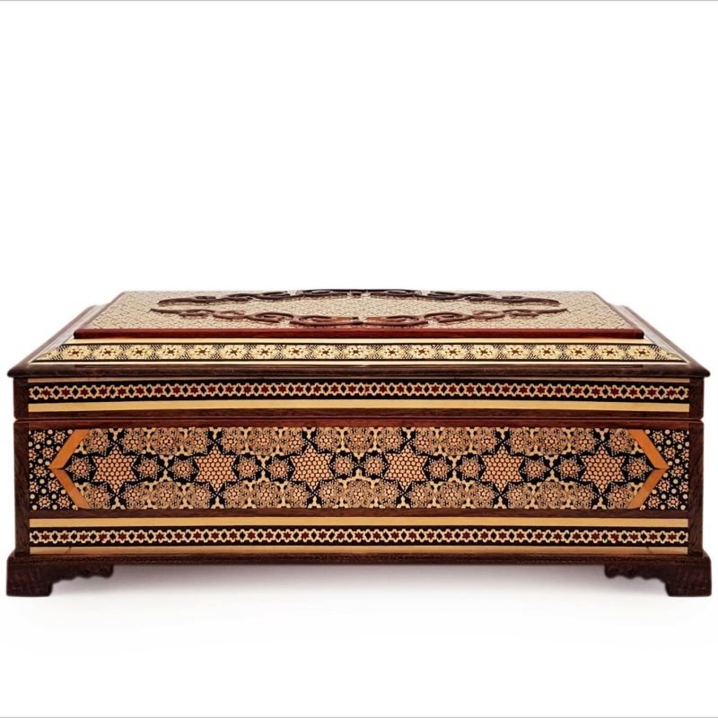 Alternative view of Exquisite Persian Marquetry ( Khatam ) Jewellery Box - Forty Pillars