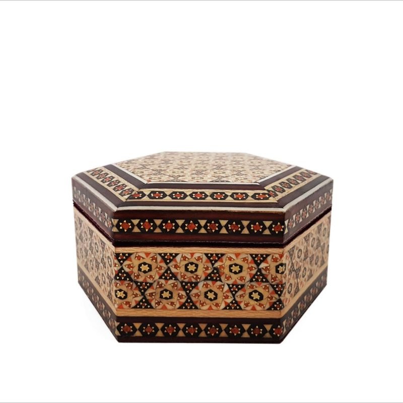 Alternative view of Persian Marquetry ( Khatam ) Jewellery Box - Hexagon