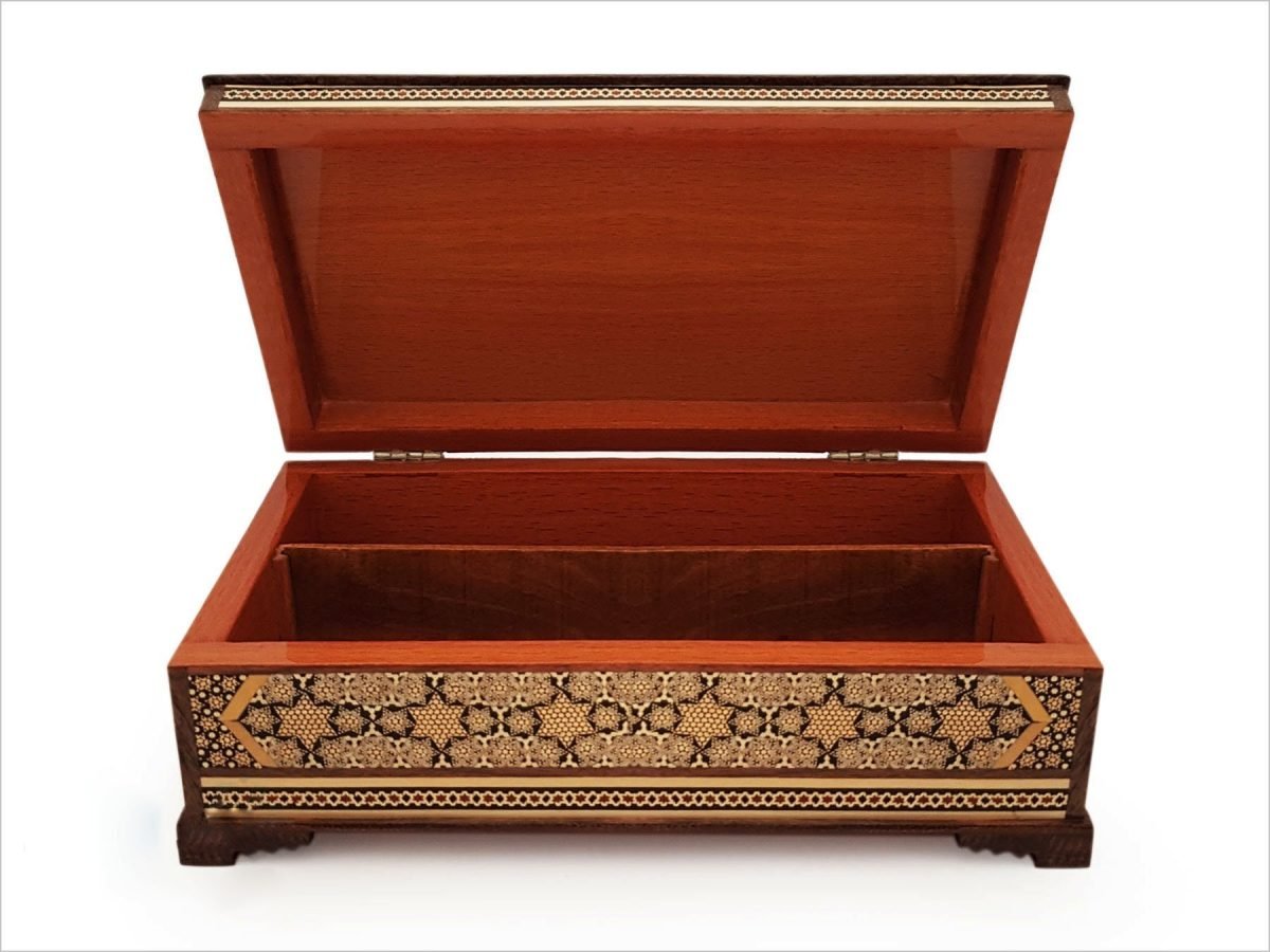 Exquisite Persian Marquetry ( Khatam ) Jewellery Box - Forty Pillars - Image 5