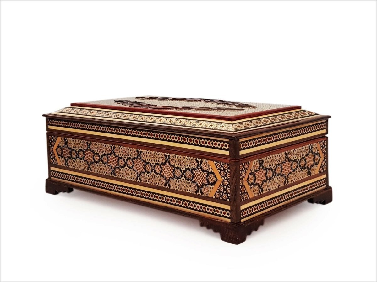 Exquisite Persian Marquetry ( Khatam ) Jewellery Box - Forty Pillars - Image 3