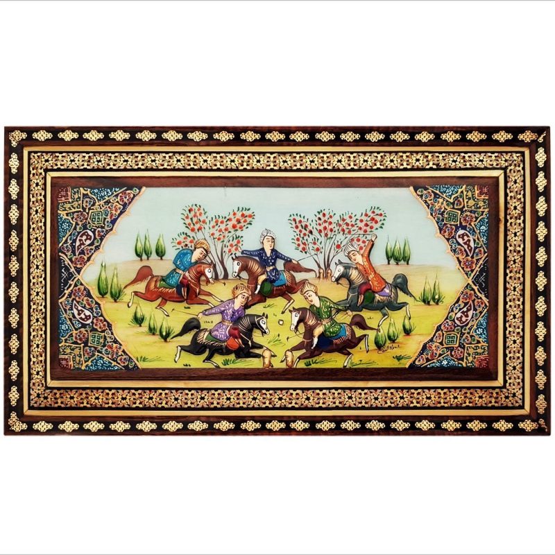 Exquisite Persian Marquetry ( Khatam ) Jewellery Box - Polo