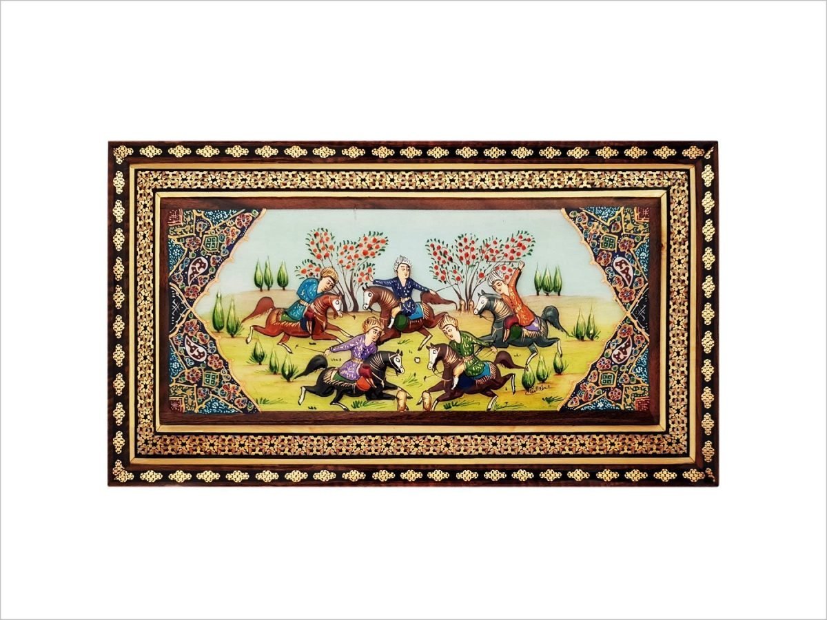 Exquisite Persian Marquetry ( Khatam ) Jewellery Box - Polo
