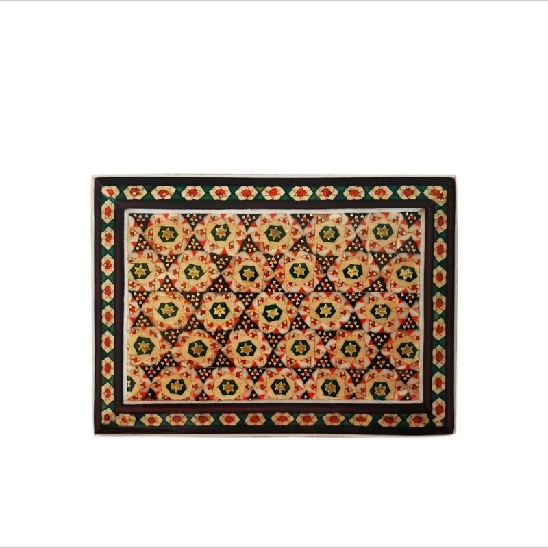 Persian Marquetry ( Khatam ) Jewellery Box - Square