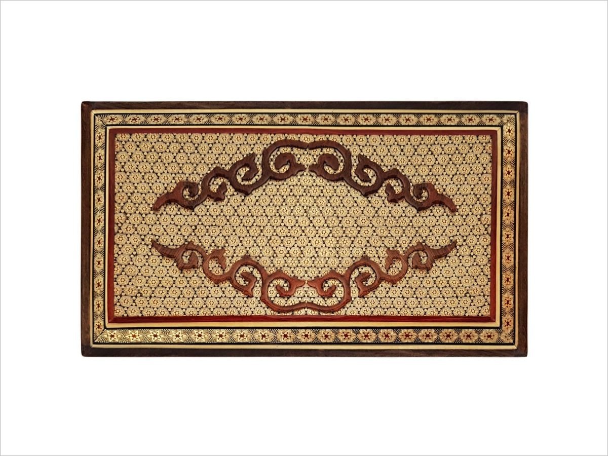 Exquisite Persian Marquetry ( Khatam ) Jewellery Box - Forty Pillars