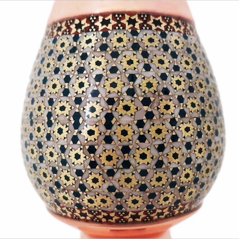Alternative view of Persian Marquetry Decorative Vase