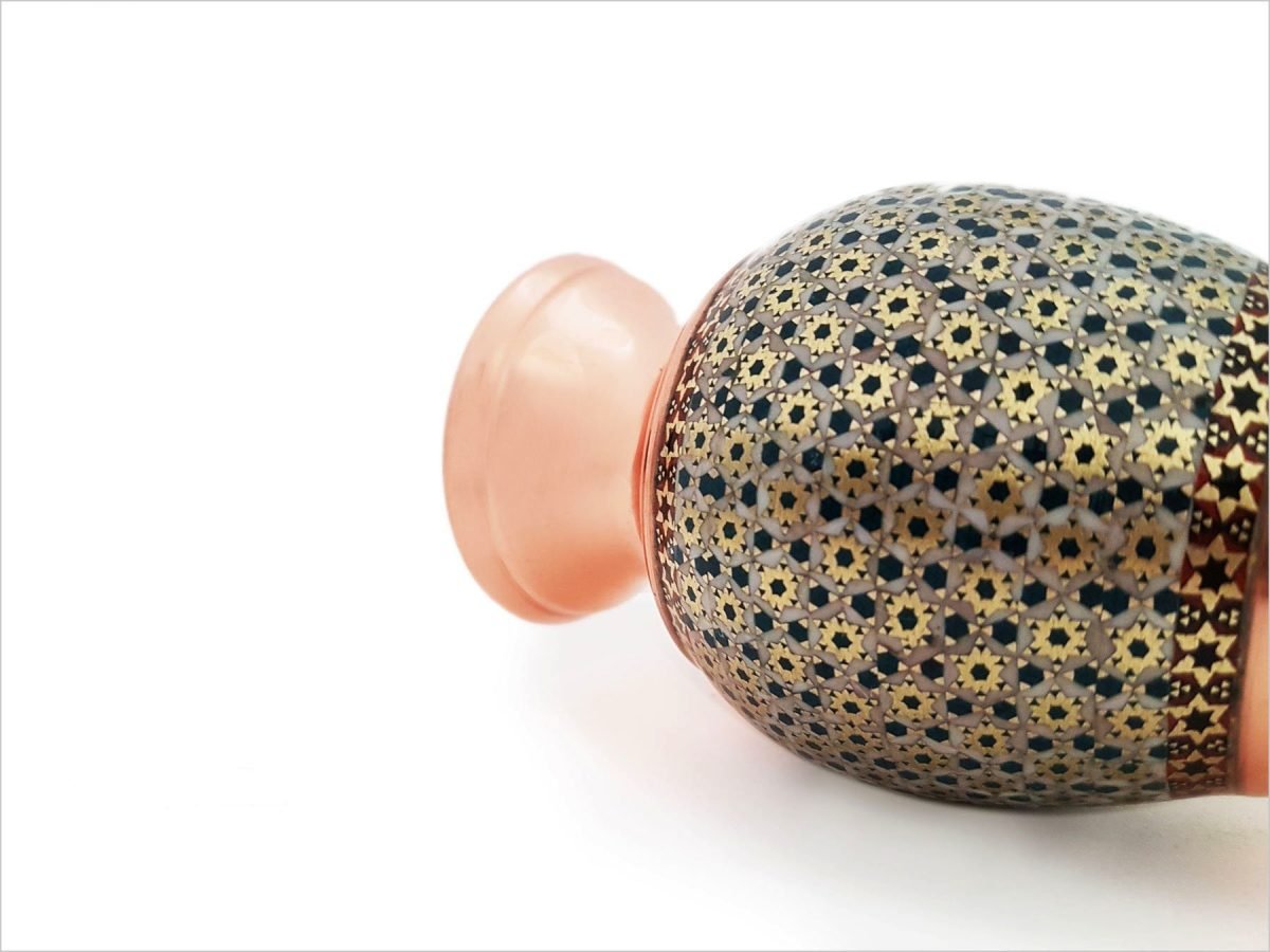 Persian Marquetry Decorative Vase - Image 4