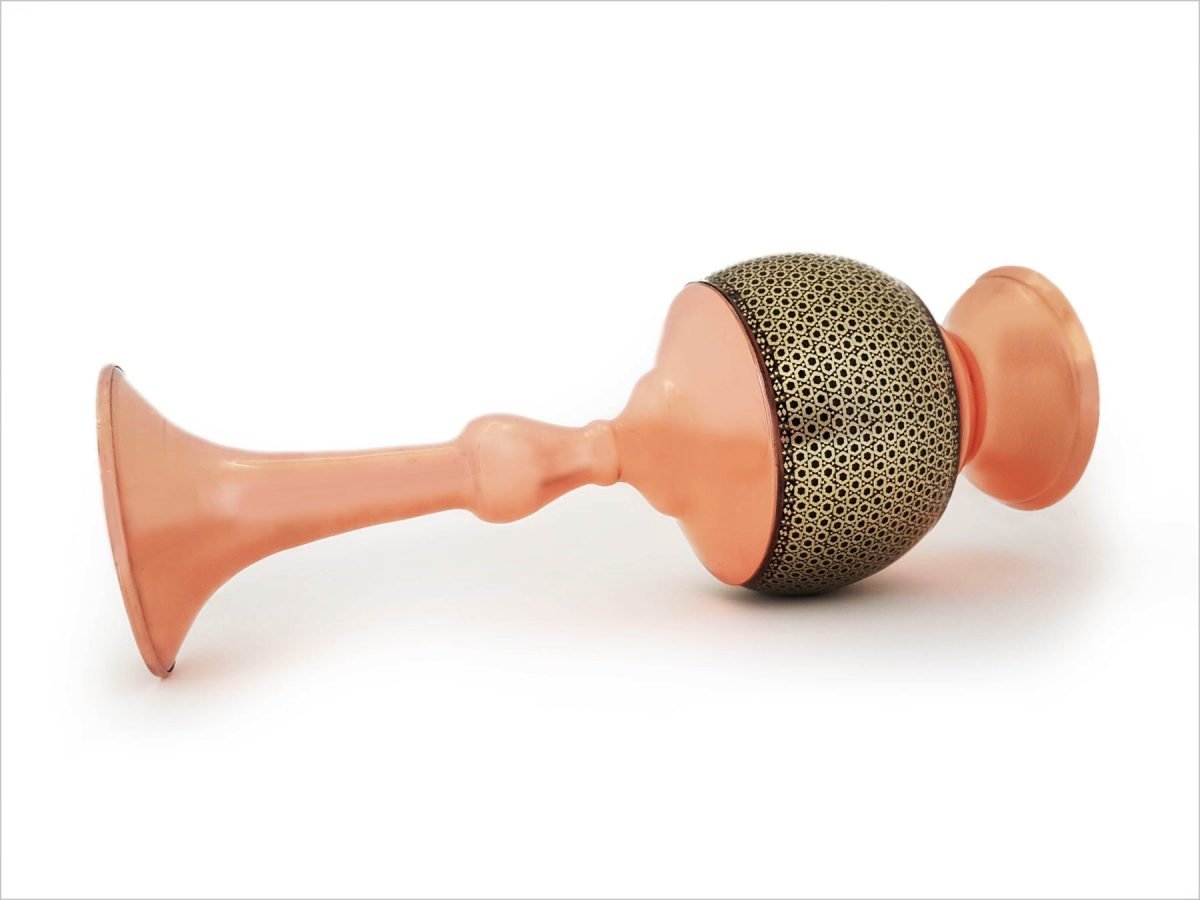 Persian Marquetry Decorative Vase - Cherry - Image 2