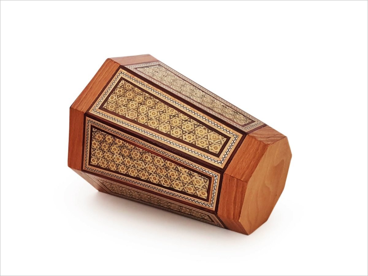 Persian Khatam Office Bin & Napkin Box Set - Image 4