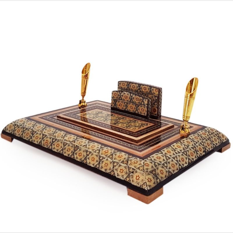 Alternative view of Persian Khatam Pen Holder - Double