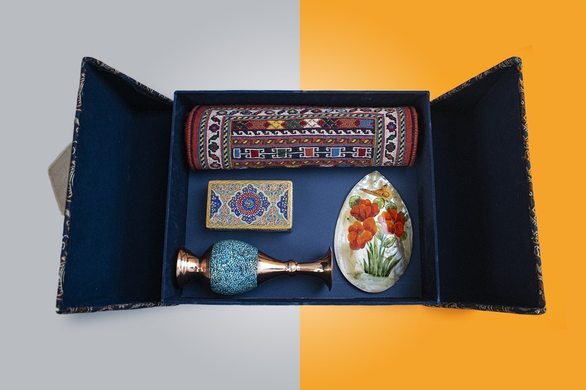Gift Box Jewellery Box, Vase, Seashell, Miniature Kilim Craftestan