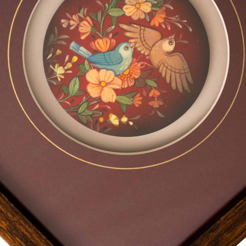 Persian Miniature Painting - Nightingales