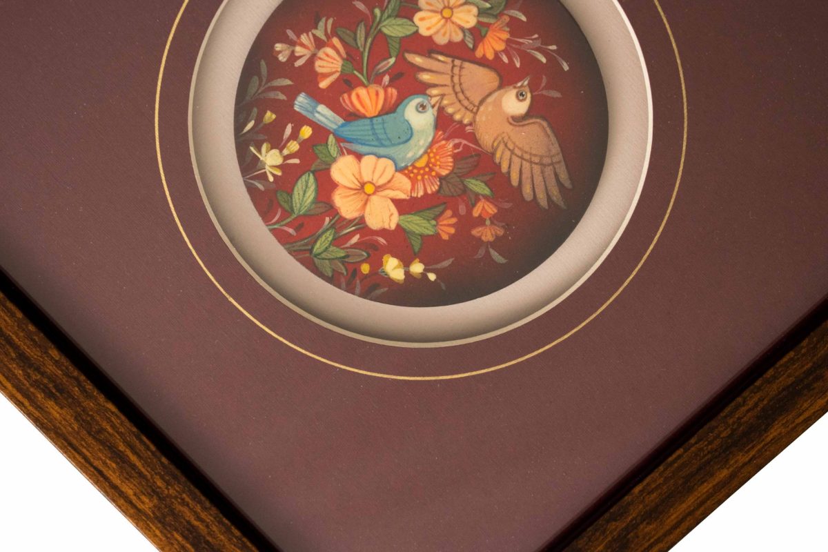 Persian Miniature Painting - Nightingales