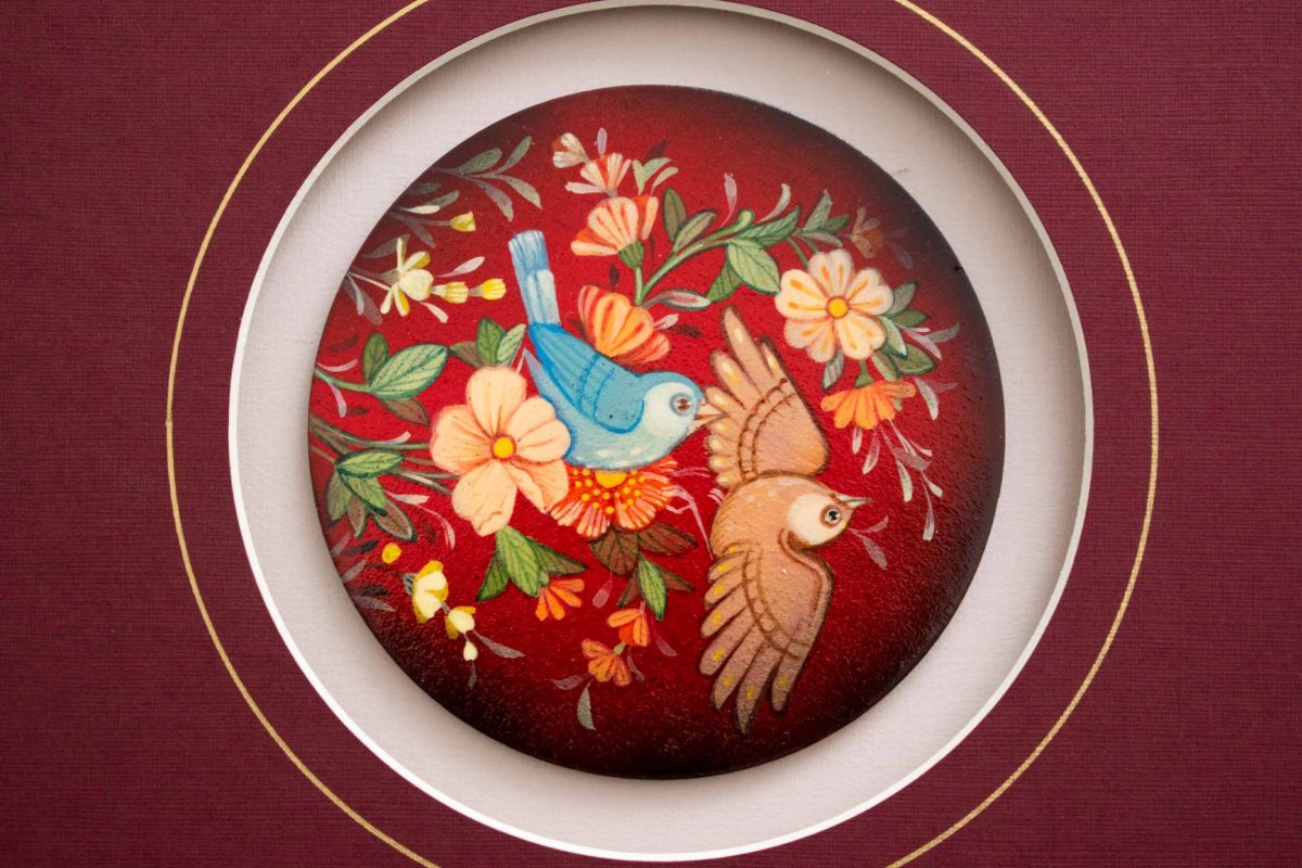 Persian Miniature Painting - Nightingales