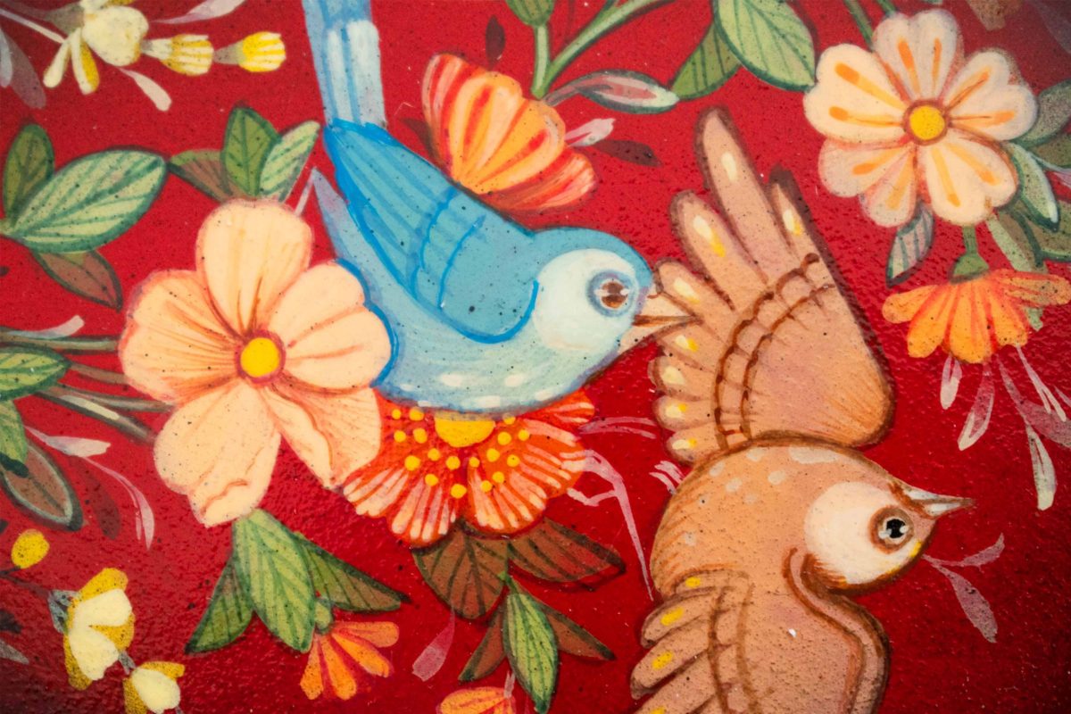 Persian Miniature Painting - Nightingales