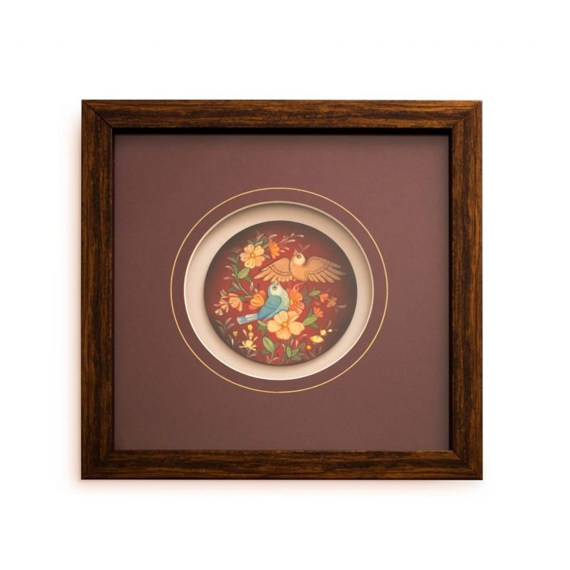 Persian Miniature Painting - Nightingales