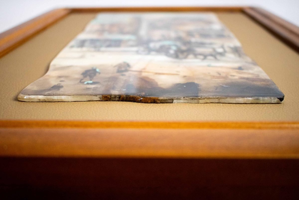 Persian Wall Art Water-Painting On Marble - Isfahan