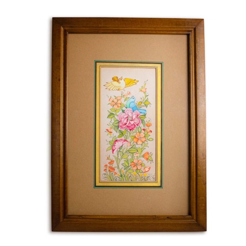 Persian Miniature Painting - Nightingales