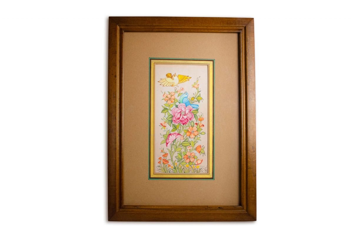 Persian Miniature Painting - Nightingales