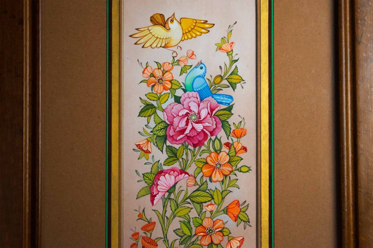 Persian Miniature Painting - Nightingales In Garden - Image 3