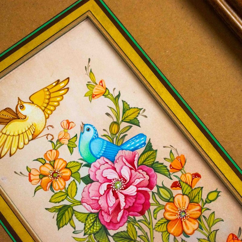 Persian Miniature Painting - Nightingales