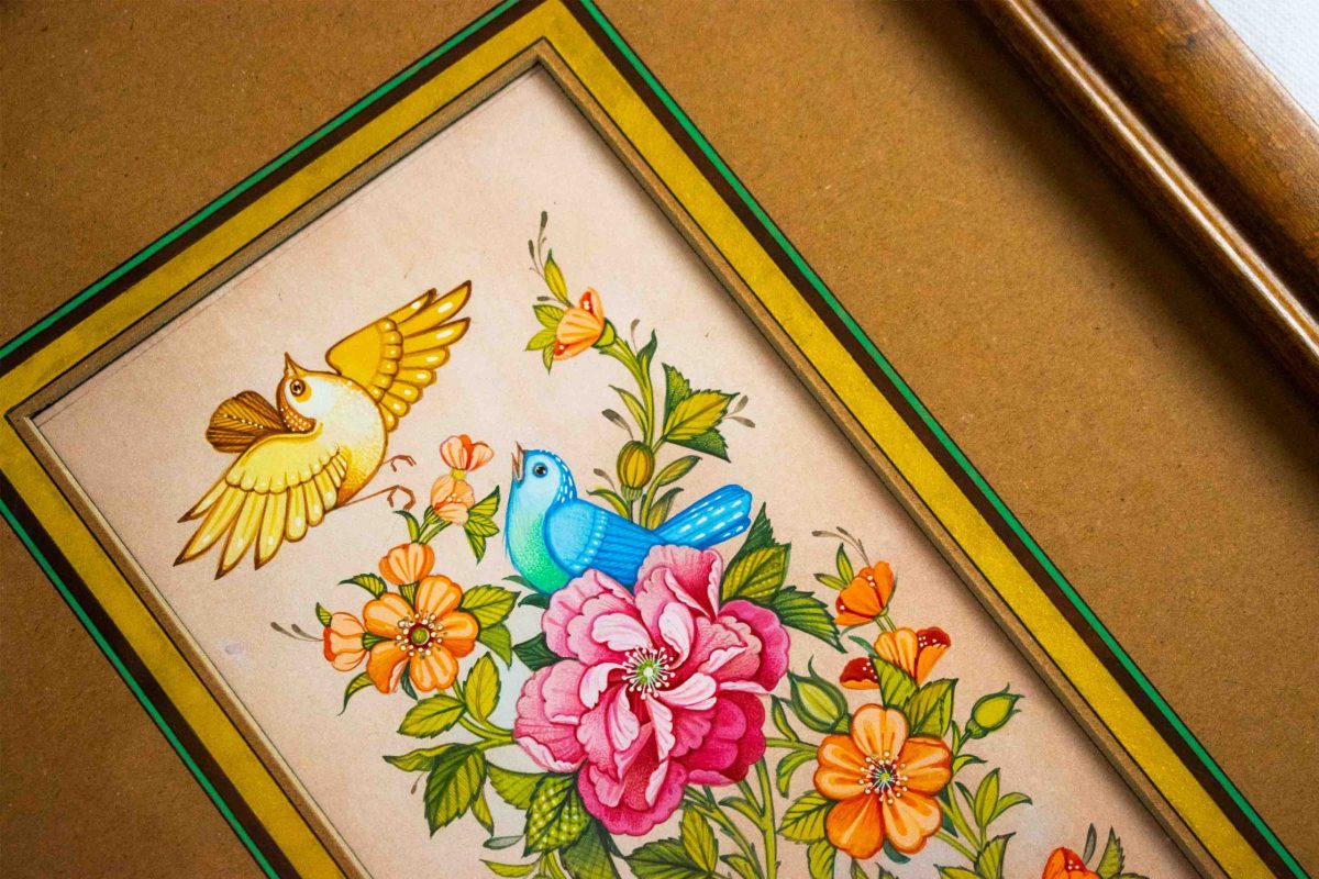 Persian Miniature Painting - Nightingales