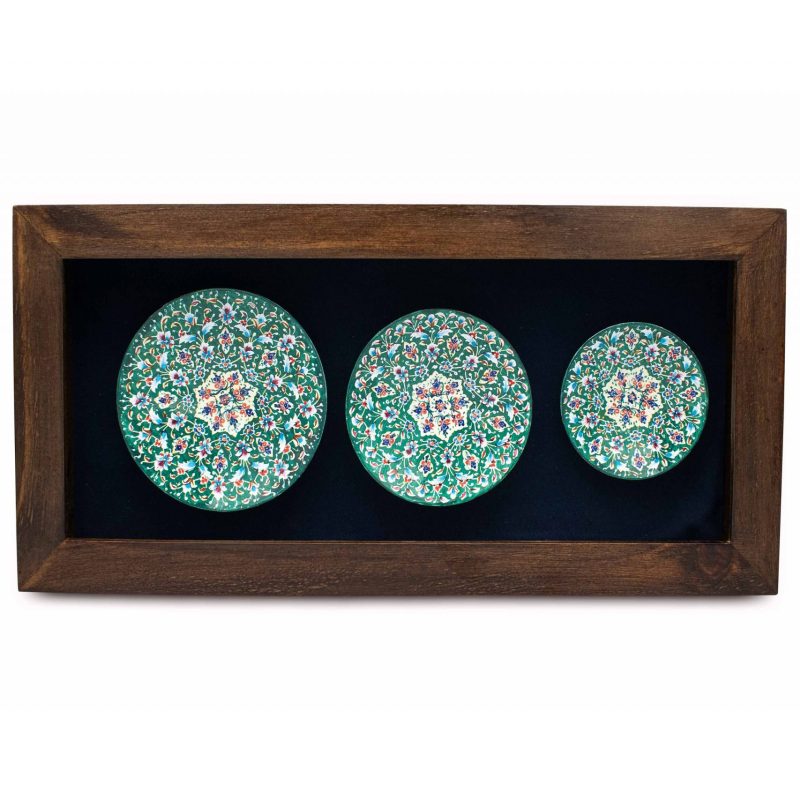 Persian Enamel Decorative Plate