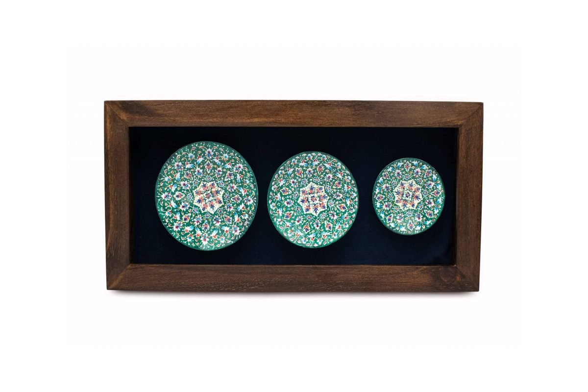 Persian Enamel Decorative Plate