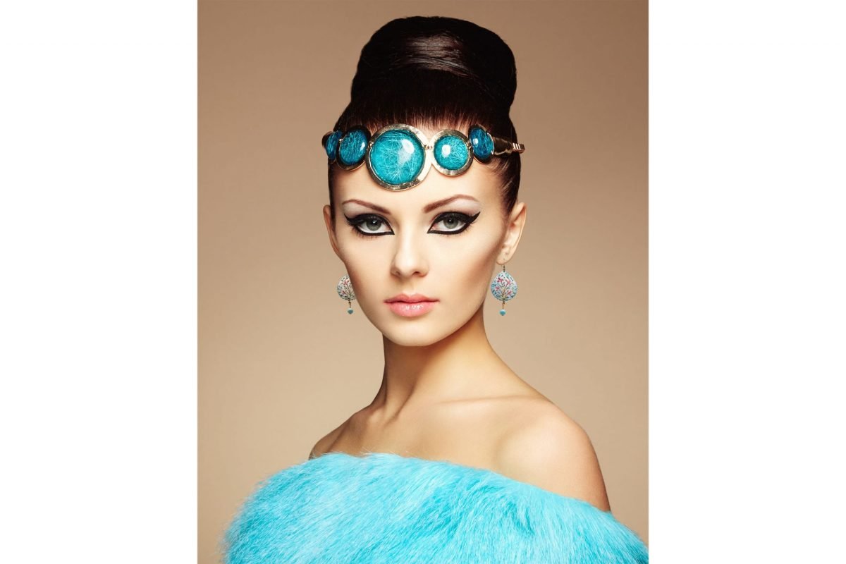 Persian Enamel Watercolour Painting Earring