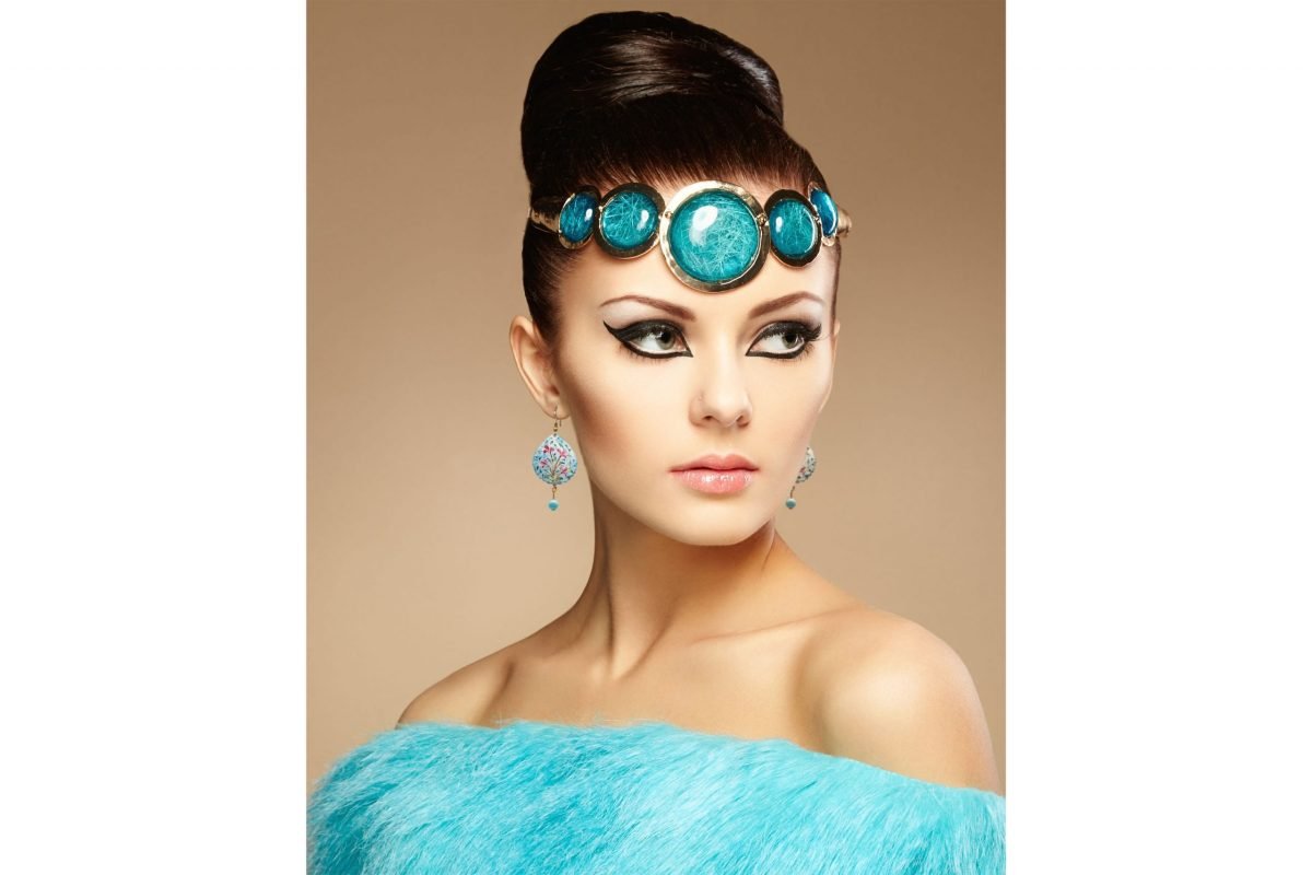 Persian Enamel Watercolour Painting Earring