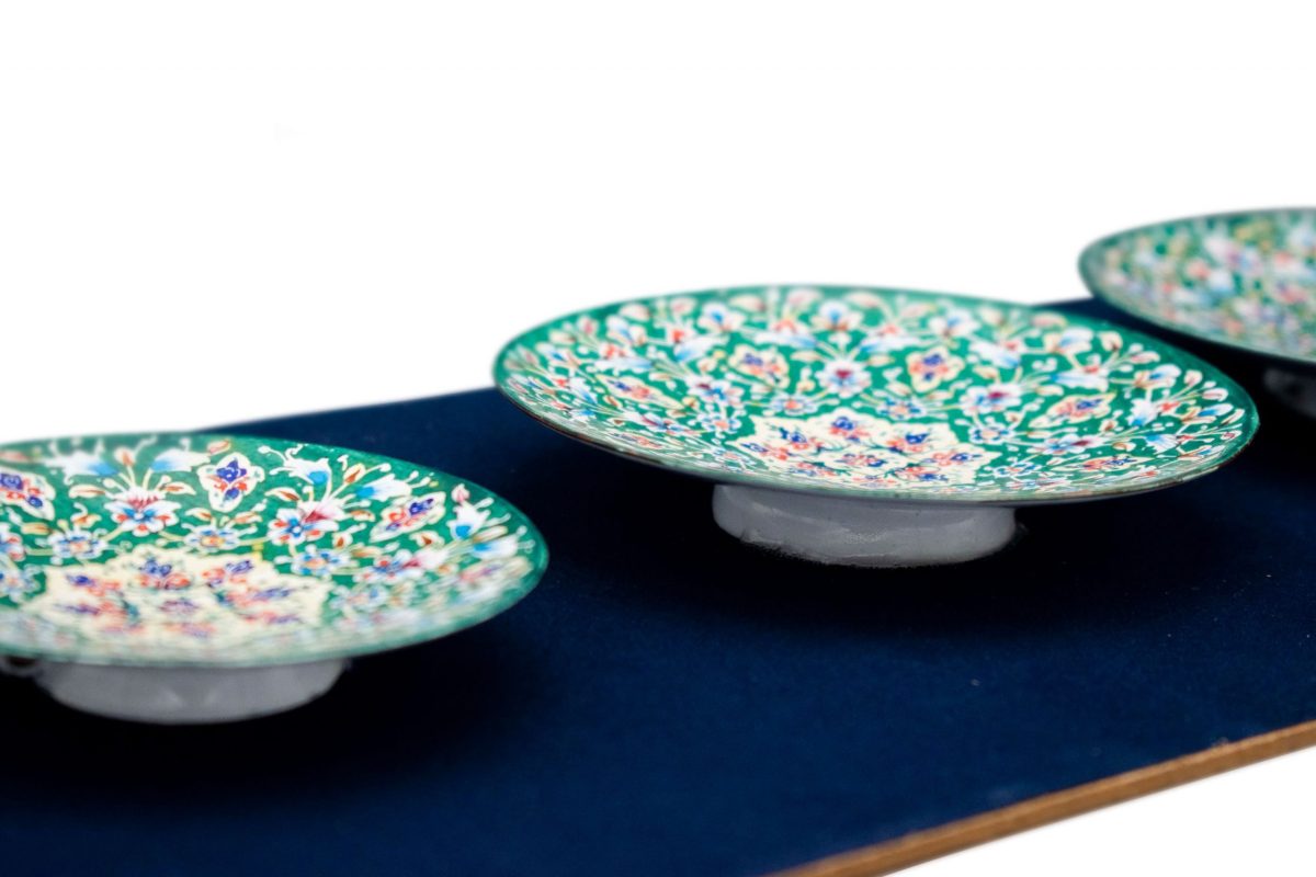 Persian Enamel Watercolour Painting Wall Art