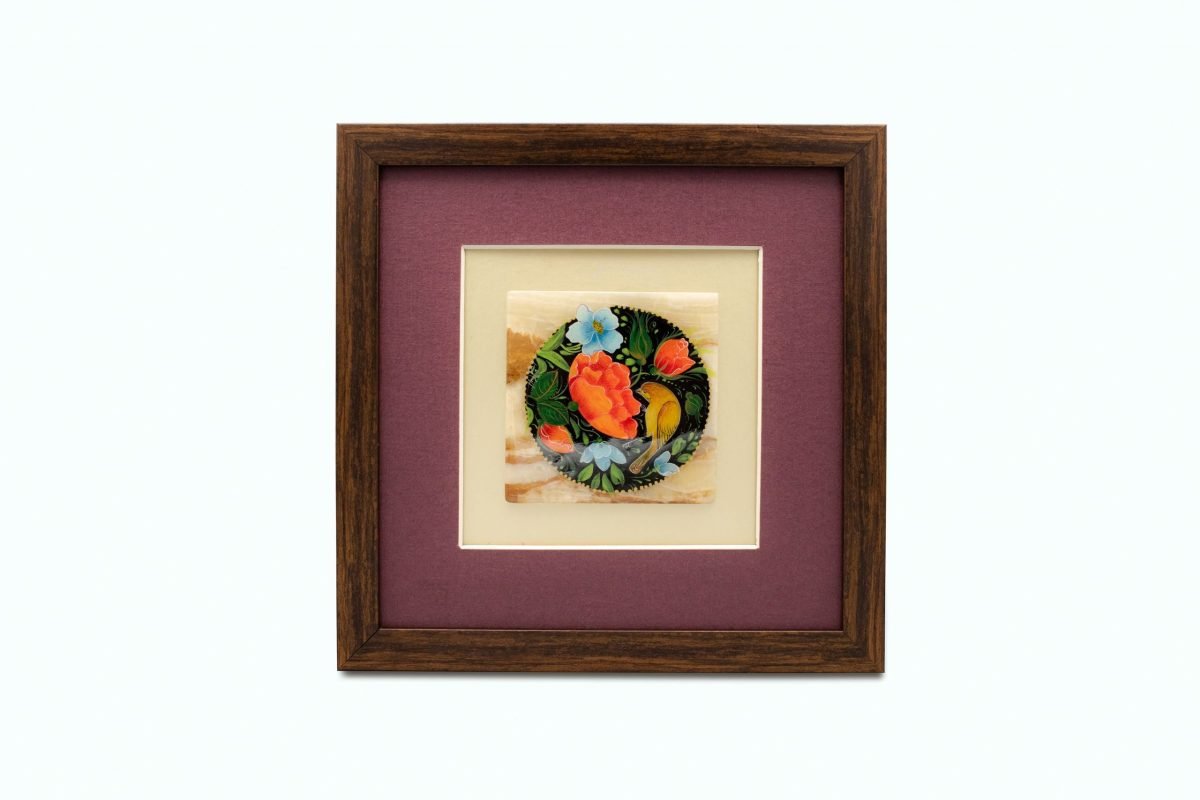 Persian Miniature Painting - Nightingale In Garden