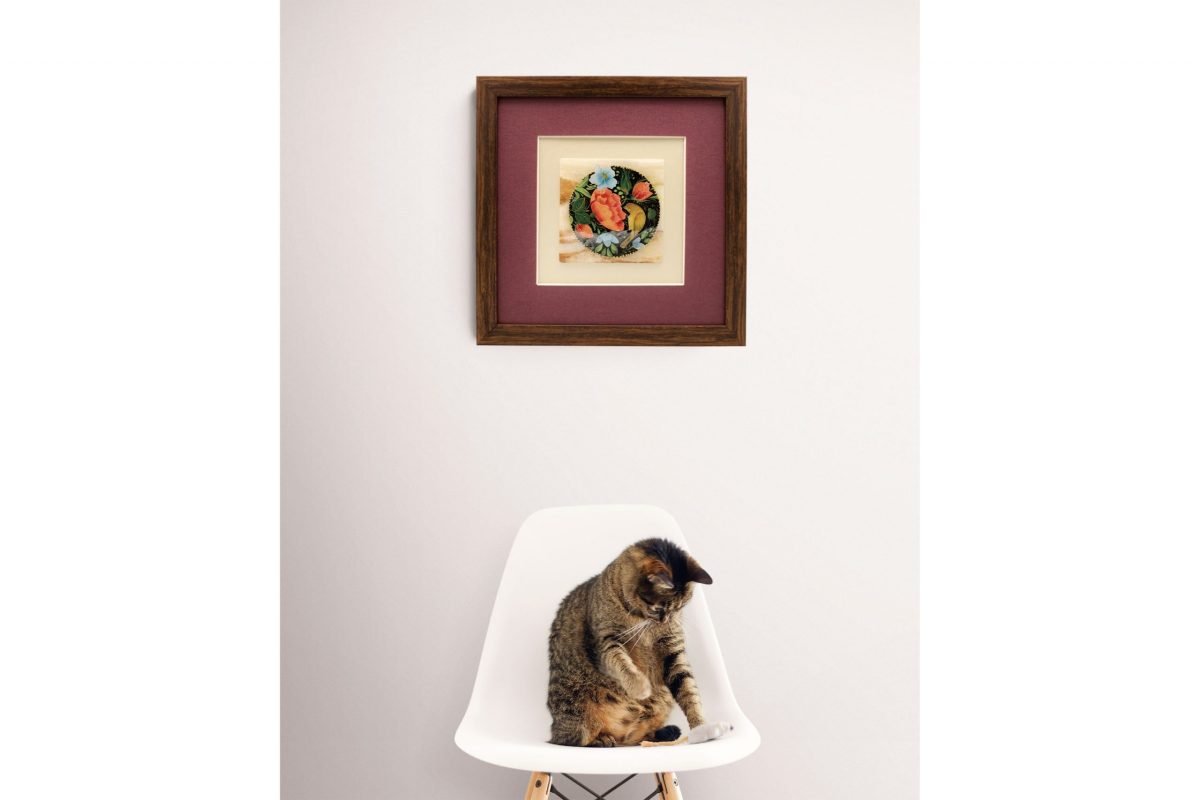 Persian Miniature Painting - Nightingale In Garden