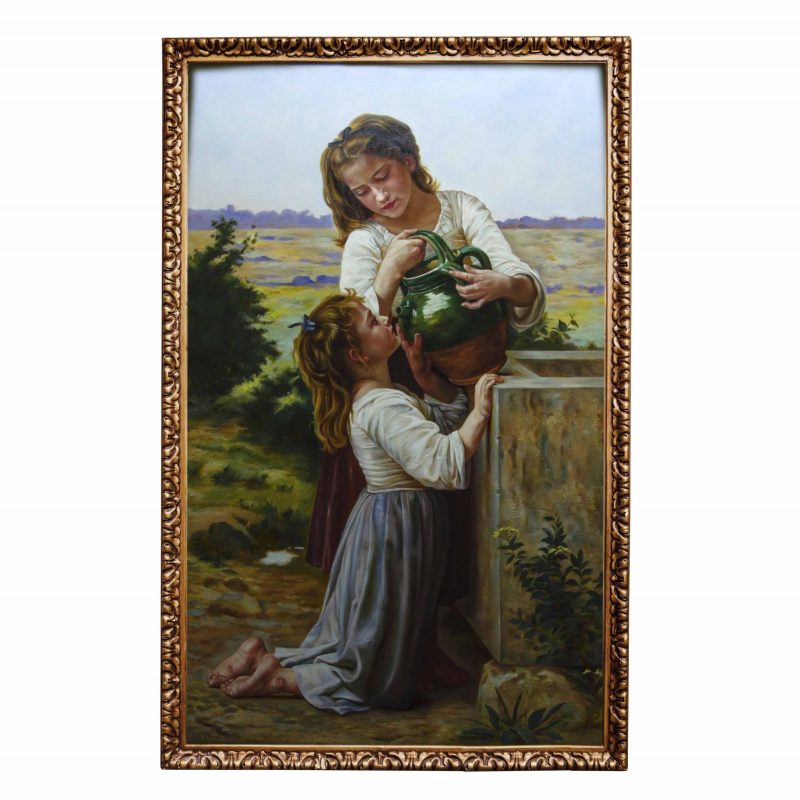 Craftestan Presents: Museum-Quality At the Fountain Replica by William-Adolphe Bouguereau
